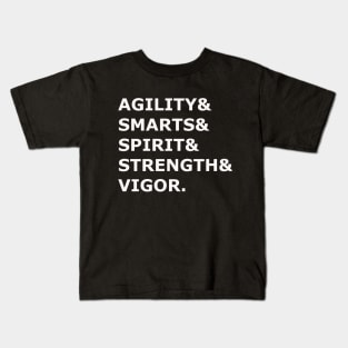 Savage Worlds Character Stats Kids T-Shirt